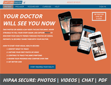 Tablet Screenshot of captureproof.com